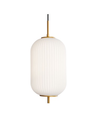 Italux Olmeto Wisząca 1xE27 10W Złoty PND-28798-1-GD-WH