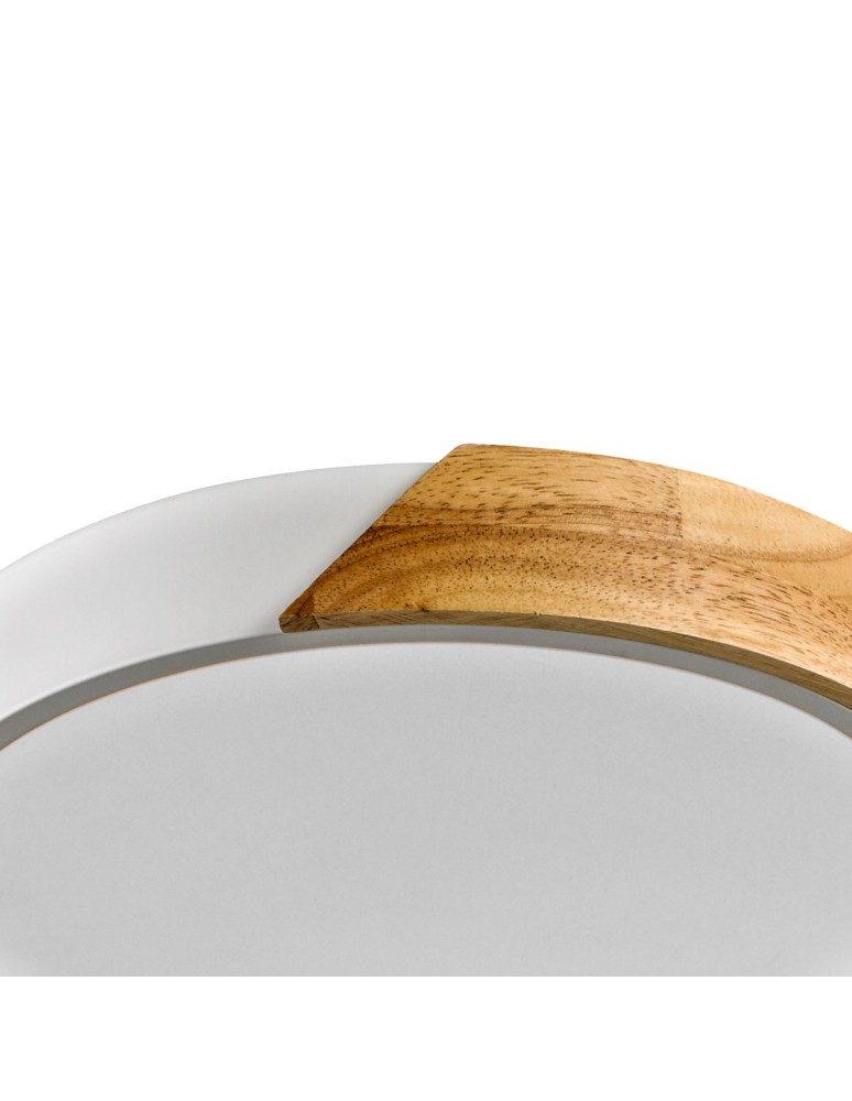 Plafony LED - Italux Nastro Natynkowa 1xLED 24W 2400 lm 3000K (Ciepła biel) Drewno, biały PLF-13186-WH-WO - product kolory-swiatla.pl 3