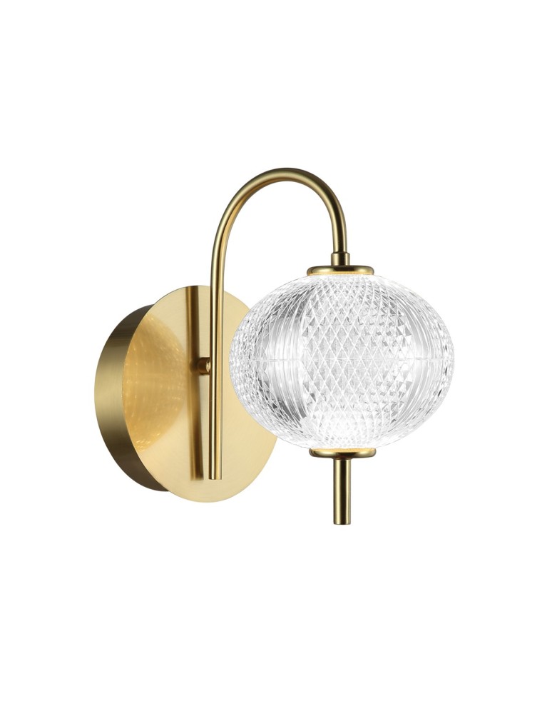 Italux Lazie Kinkiet 1xLED 5W 500 lm 3000K (Ciepła biel) Złoty WL-29038-1-GD