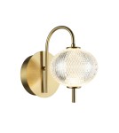 Kinkiety nowoczesne - Italux Lazie Kinkiet 1xLED 5W 500 lm 3000K (Ciepła biel) Złoty WL-29038-1-GD - product 2