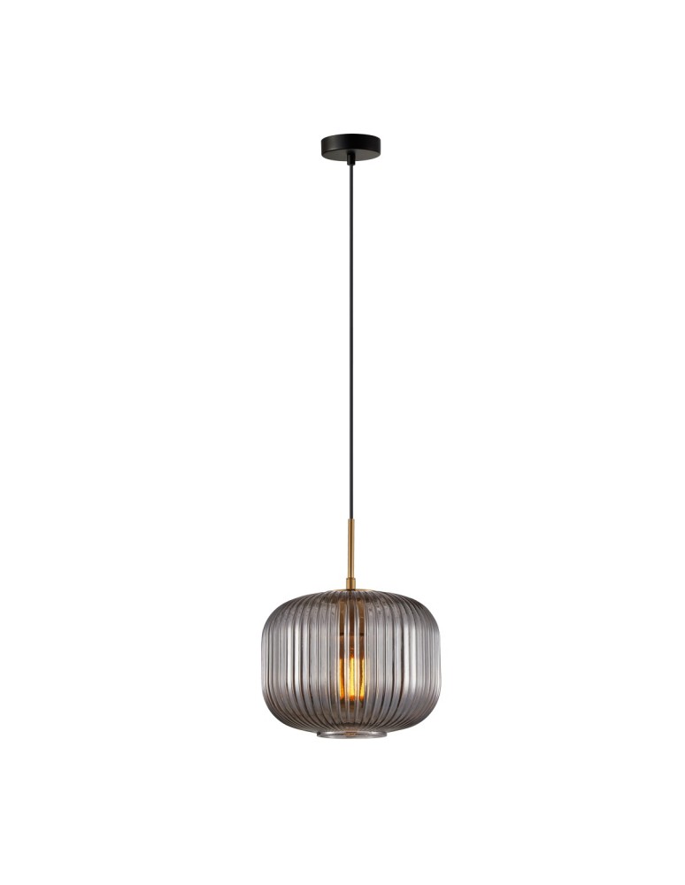 Lampy wiszące pojedyncze - Italux Gavino Wisząca 1xE27 40W Złoty PND-26476-1-BRO-SG - product kolory-swiatla.pl 3
