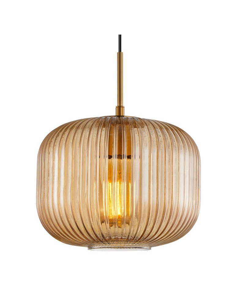 Italux Gavino Wisząca 1xE27 40W Złoty PND-26476-1-BRO-AMB