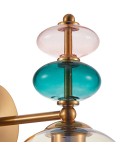 Kinkiety designerskie - Italux Busco Kinkiet 1xE27 40W Złoty WL-30263-1B-BRO-AMB - product 2