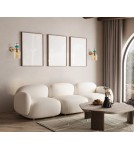 Kinkiety designerskie - Italux Busco Kinkiet 1xE27 40W Złoty WL-30263-1B-BRO-AMB - product 3