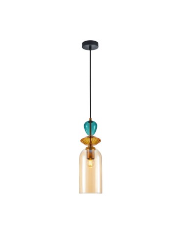 Italux Busco Wisząca 1xE27 40W Złoty, czarny PND-30263-1C-BRO-AMB - produkt 2