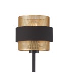 Lampy stołowe z abażurem - Italux Bans Biurkowa 1xE27 40W Złoty, czarny TB-27467-1-BK-GD - product 2
