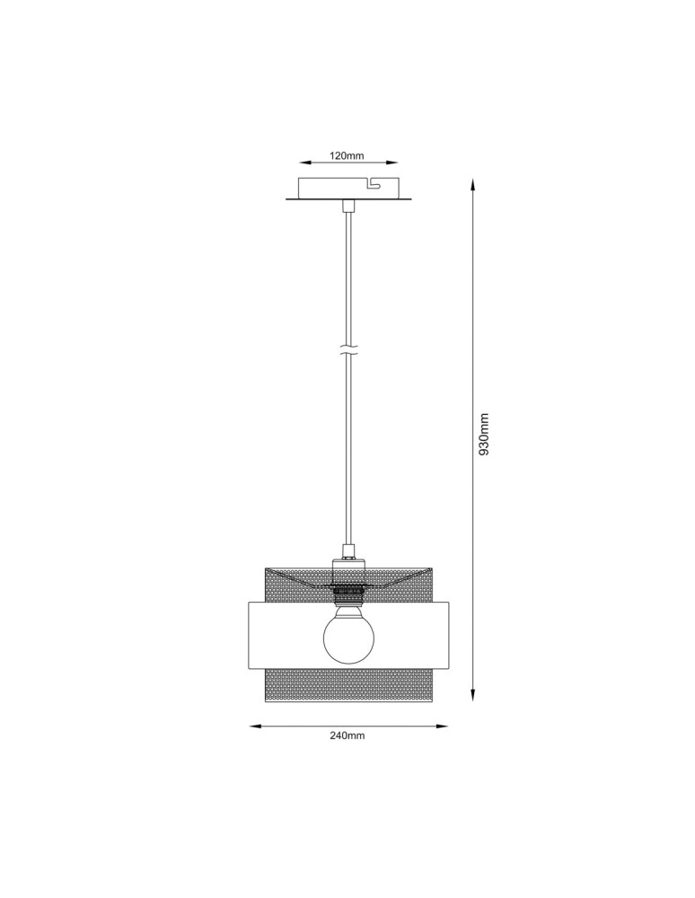 Italux Bans Wisząca 1xE27 40W Złoty, czarny PND-27467-1-BK-GD Italux Bans Wisząca 1xE27 40W Złoty, czarny PND-27467-1-BK-GD
