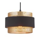 Italux Bans Wisząca 1xE27 40W Złoty, czarny PND-27467-1-BK-GD Italux Bans Wisząca 1xE27 40W Złoty, czarny PND-27467-1-BK-GD