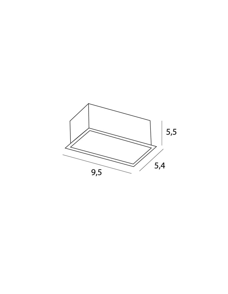Maxlight Oprawa Wpustowa Modular, Do Skompletowania Z Modułem Hm180 I Trafo Ht180 H180.01