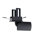 Reflektory wpuszczane w sufit - Maxlight Lampa Sufitowa Halo F Black Podtynkowa H0131 - product 1