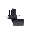 Maxlight Lampa Sufitowa Halo F Black Podtynkowa H0131