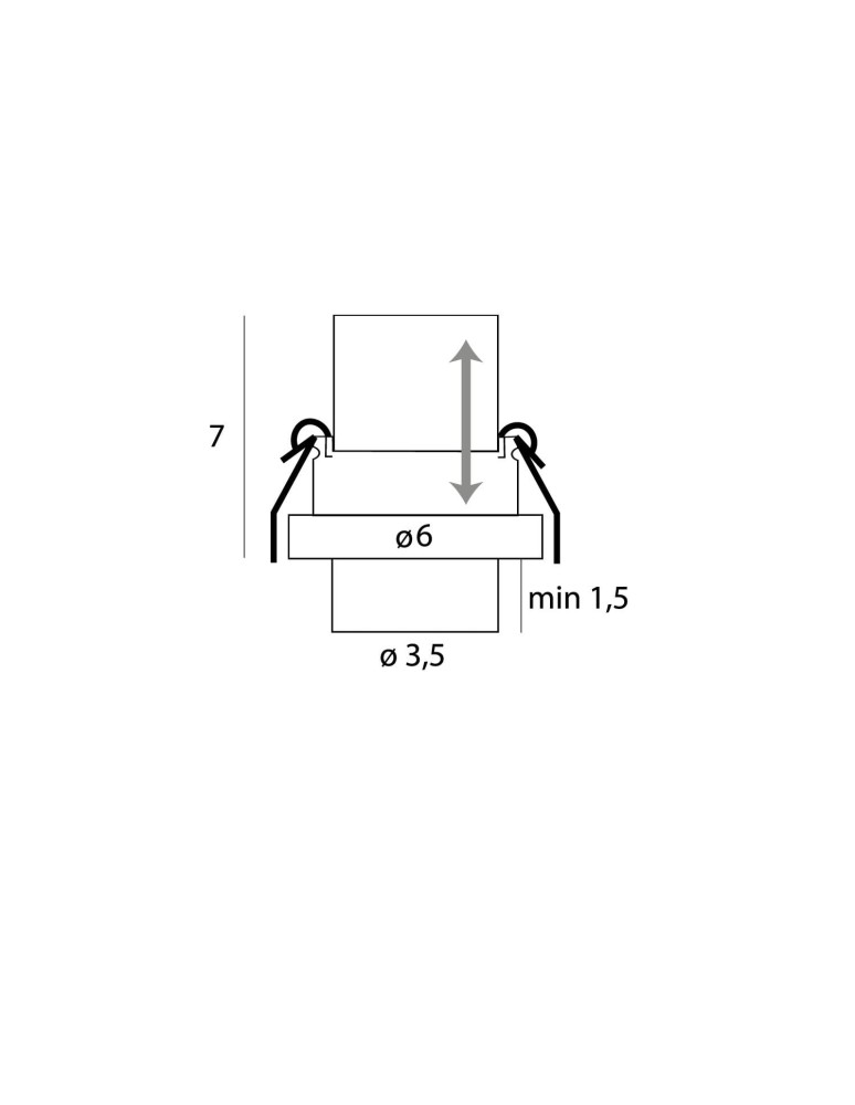 Reflektory wpuszczane w sufit - Maxlight Lampa Sufitowa Halo E Black Podtynkowa H0129 - product kolory-swiatla.pl 4