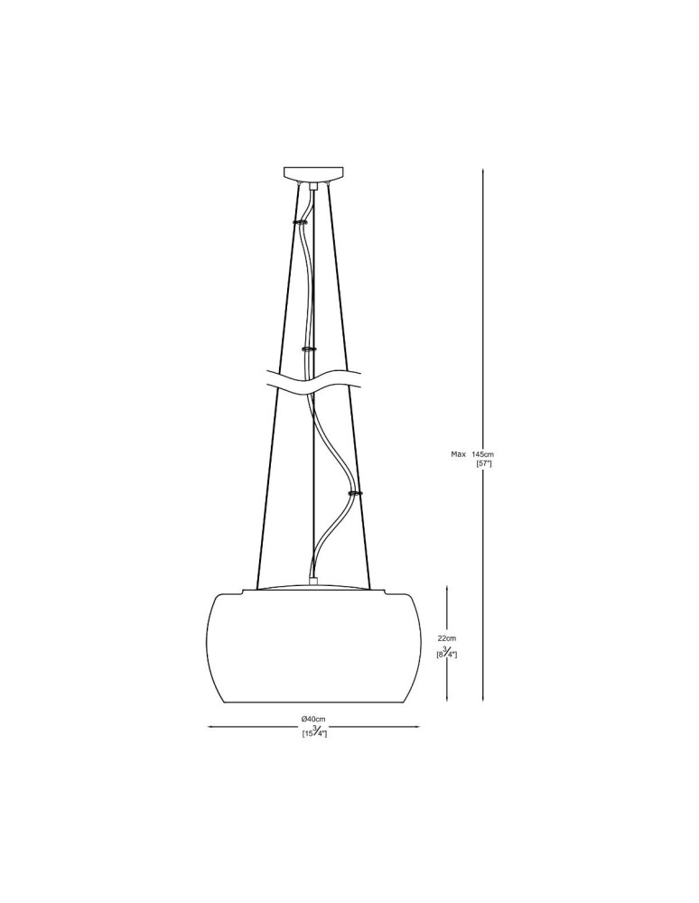 Zuma Line Crystal 40cm P0076-05L-F4FZ Wisząca