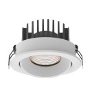Lampy podtynkowe hermetyczne - Maxlight Oprawa Wpustowa Cyklop Biała 4000K IP65 H0094 4000K - product 1