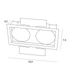 Lampy podtynkowe LED - Maxlight Oprawa Wpustowa Spilio, Do Skompletowania Z Modułem Hm190 I Trafo Ht190 SPILIO H190.06 - product 3