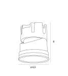 Lampy podtynkowe LED - Maxlight Spilio Moduł LED 10W IP65 HM190 3000K (ramka zamawiana osobno) - product 5
