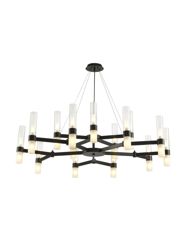 Lampy wiszące designerskie - Step into Design Lampa wisząca CANDELA-15 złota 120cm DN1505-15 black - product kolory-swiatla.pl 2