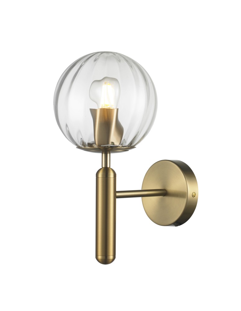 Step into Design Lampa ścienna PALLA złota 15cm F070 transparent