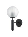 Step into Design Lampa ścienna PALLA czarna 15cm F070 black