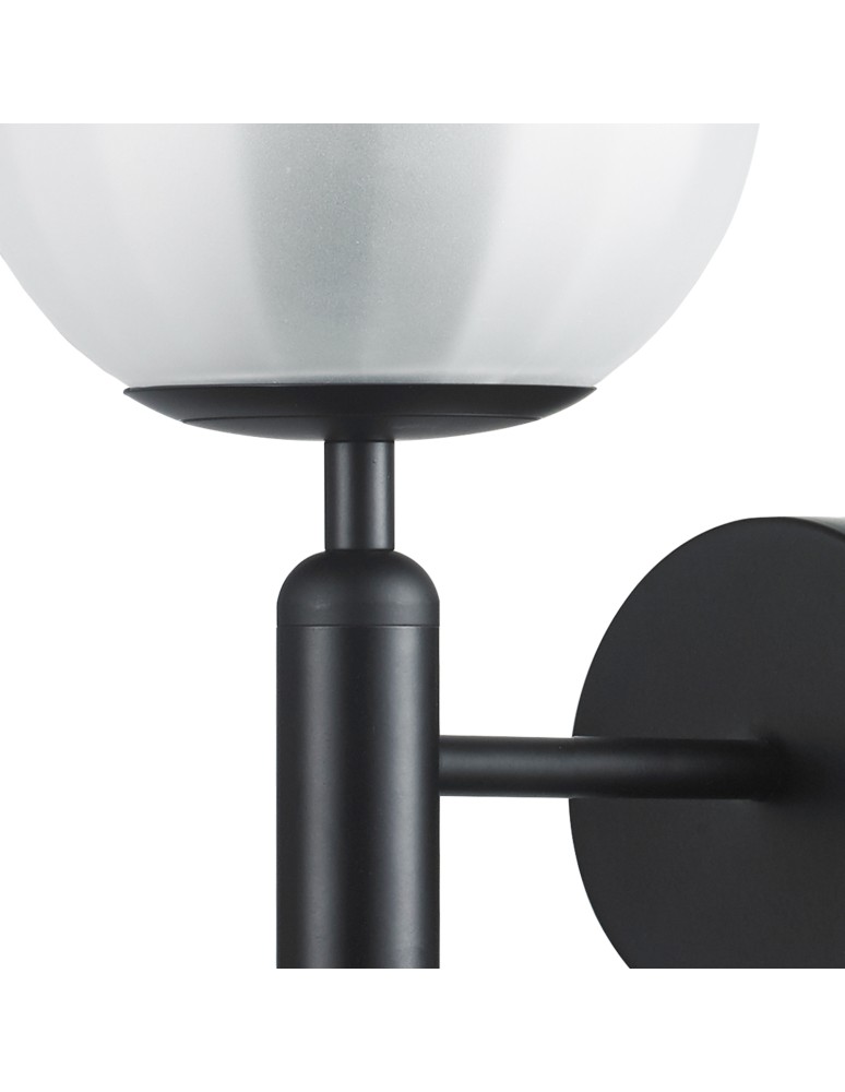 Kinkiety w stylu Modern Classic - Step into Design Lampa ścienna PALLA czarna 15cm F070 black - product kolory-swiatla.pl 2