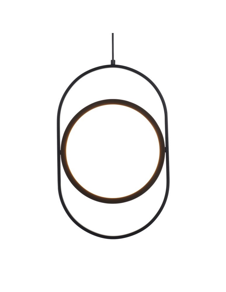 Step into Design Lampa wisząca ELIPSE M LED czarna 45cm 60217A-M Step into Design Lampa wisząca ELIPSE M LED czarna 45cm 60217A-M
