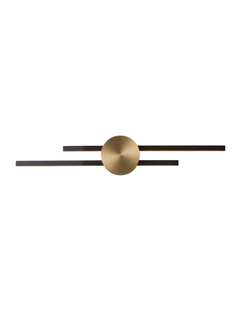 Step into Design Lampa ścienna CENTRO LED czarna 64cm ST-B3327-S