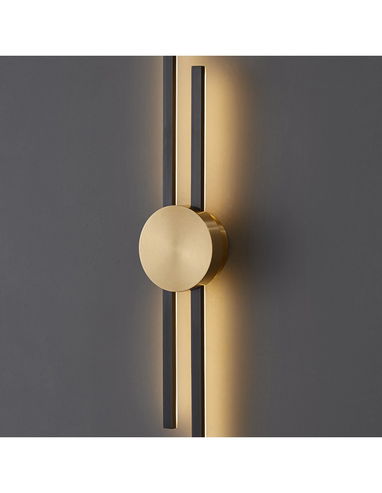 Step into Design Lampa ścienna CENTRO czarna 92cm ST-B3327-M Step into Design Lampa ścienna CENTRO czarna 92cm ST-B3327-M
