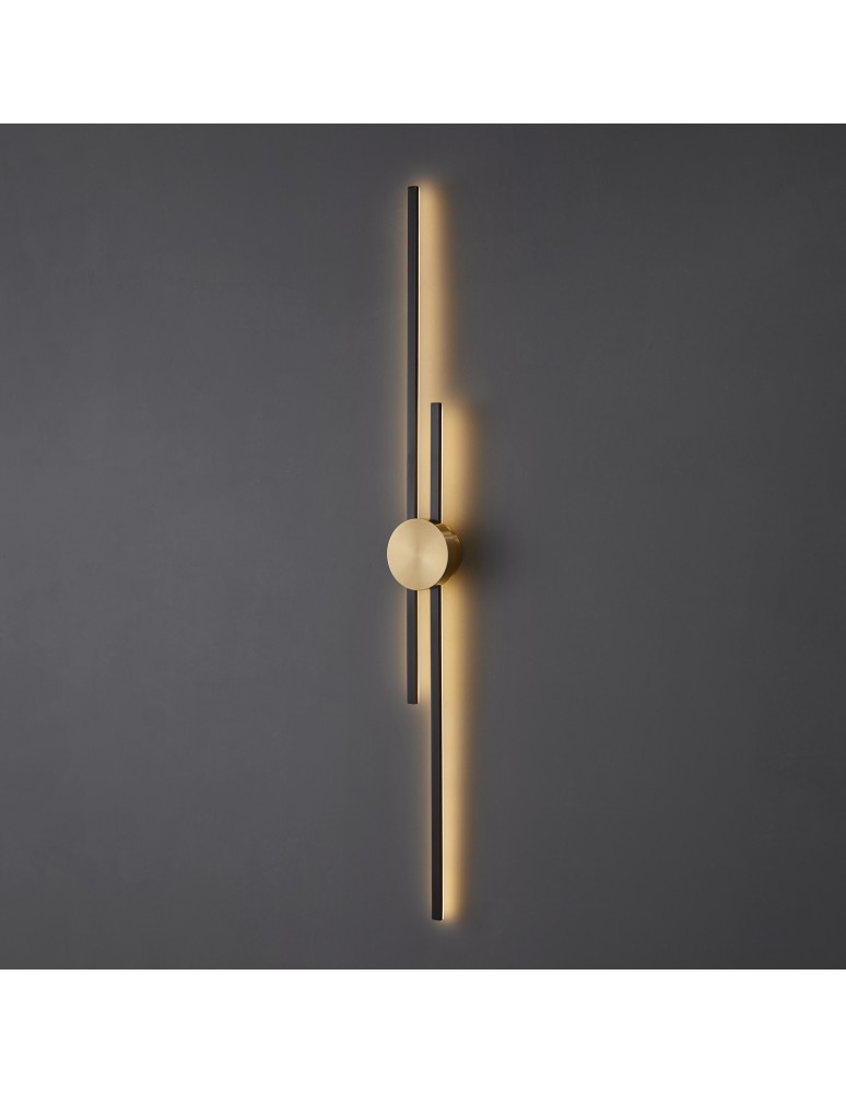 Step into Design Lampa ścienna CENTRO czarna 122cm ST-B3327-L Step into Design Lampa ścienna CENTRO czarna 122cm ST-B3327-L