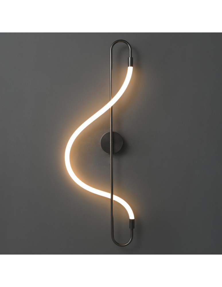 Step into Design Lampa ścienna ESSA czarna 90cm ST-B3554 black