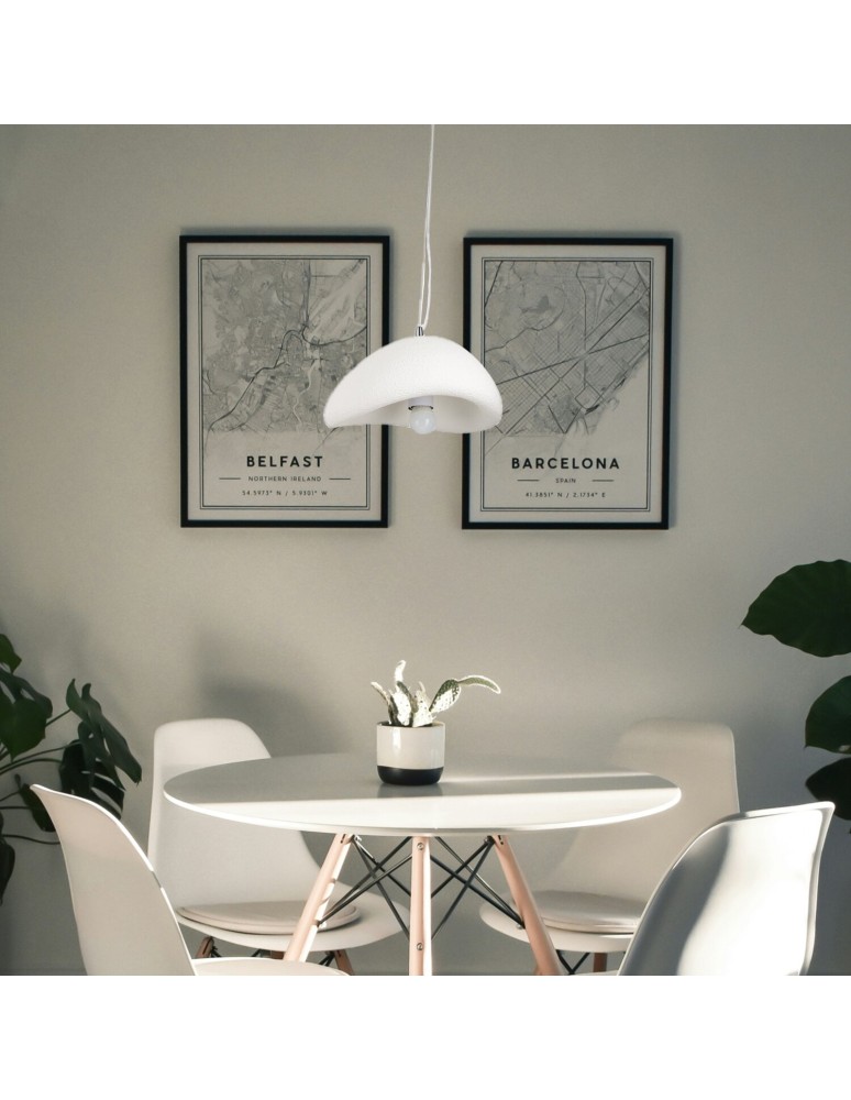 Step into Design Lampa wisząca STONE LED biała 40cm DN426-400 Step into Design Lampa wisząca STONE LED biała 40cm DN426-400