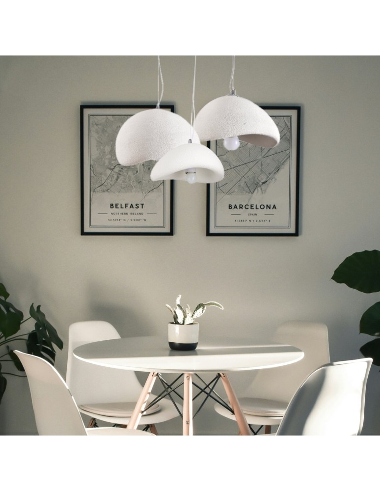 Step into Design Lampa wisząca STONE LED biała 40cm DN426-400 Step into Design Lampa wisząca STONE LED biała 40cm DN426-400