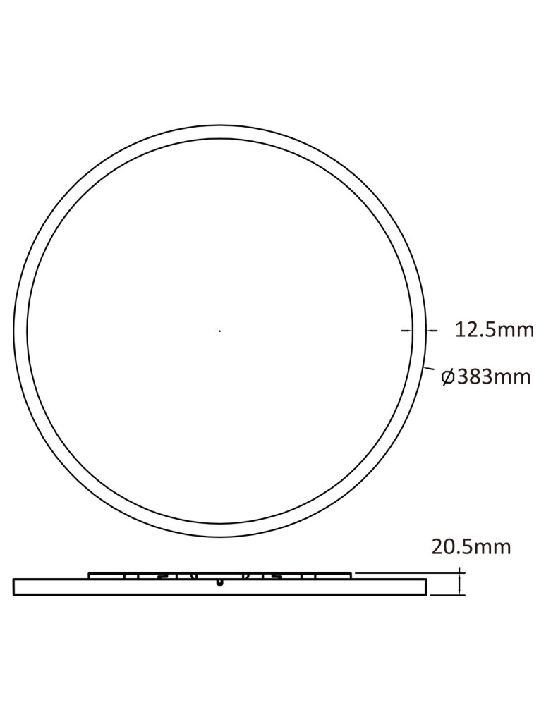 Light Prestige Plafon Pryzma 2 x LED CCT biały LP-1707/1C-38 WH Light Prestige Plafon Pryzma 2 x LED CCT biały LP-1707/1C-38 WH