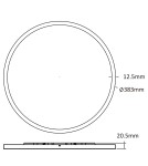 Light Prestige Plafon Pryzma 2 x LED CCT czarny LP-1707/1C-38 BK Light Prestige Plafon Pryzma 2 x LED CCT czarny LP-1707/1C-38 BK
