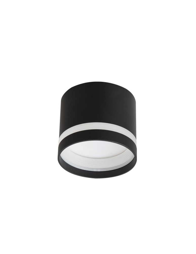 Oprawy sufitowe okrągłe - Light Prestige Kendal Oprawa natynkowa 1 x GX53 czarna LP-6331/1SM R1 BK - product kolory-swiatla.pl 3