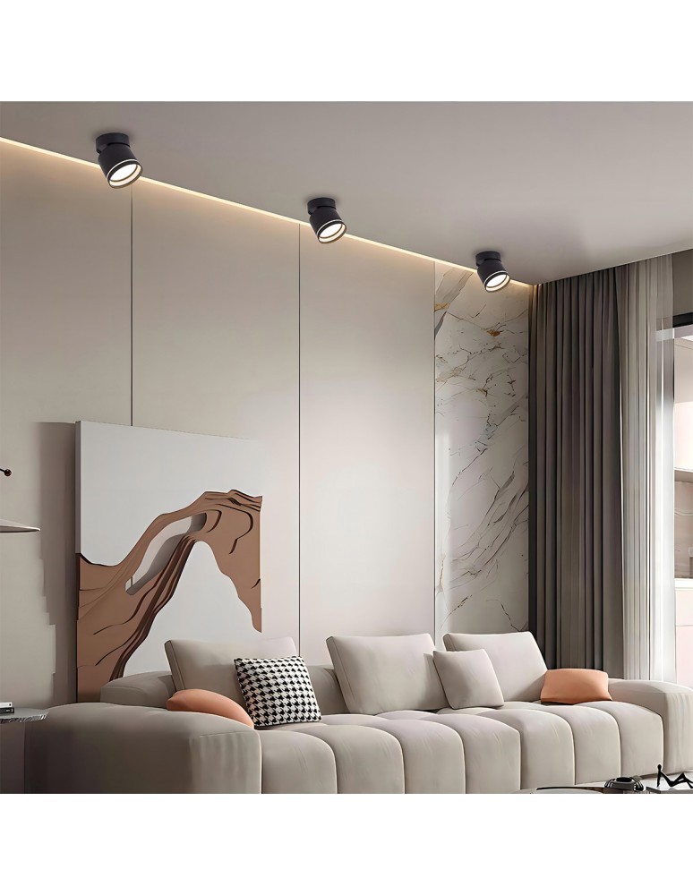 Light Prestige Kendal Oprawa natynkowa 1 x GX53 czarna LP-6331/1SM R1 BK movable Light Prestige Kendal Oprawa natynkowa 1 x GX53 czarna LP-6331/1SM R1 BK movable