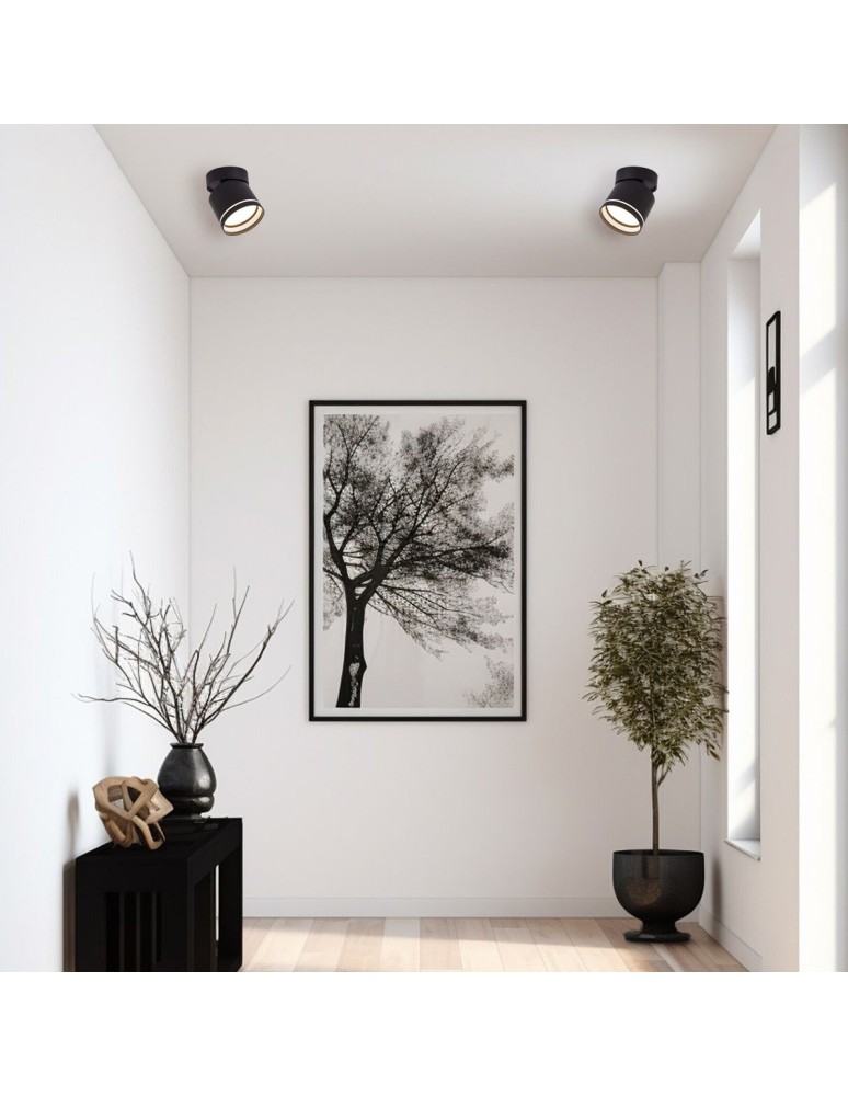 Light Prestige Kendal Oprawa natynkowa 1 x GX53 czarna LP-6331/1SM R1 BK movable Light Prestige Kendal Oprawa natynkowa 1 x GX53 czarna LP-6331/1SM R1 BK movable