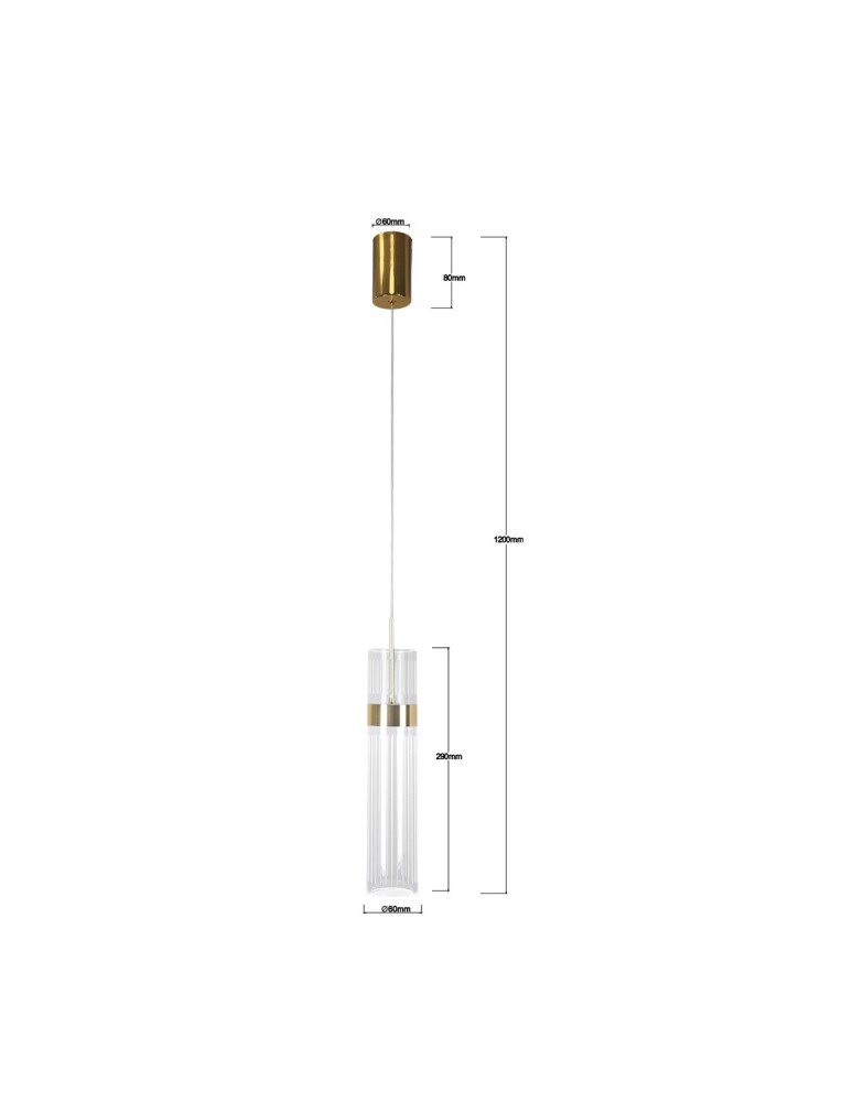 Light Prestige Lampa wisząca Ambiente LED CCT złota LP-1510/1P GD Light Prestige Lampa wisząca Ambiente LED CCT złota LP-1510/1P GD