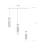 Light Prestige Lampa wisząca Ambiente 3 LED CCT złota LP-1510/3L GD Light Prestige Lampa wisząca Ambiente 3 LED CCT złota LP-1510/3L GD