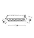 Light Prestige Solar oprawa podtynkowa biała LED IP20 LP-0406/5RS WH Light Prestige Solar oprawa podtynkowa biała LED IP20 LP-0406/5RS WH