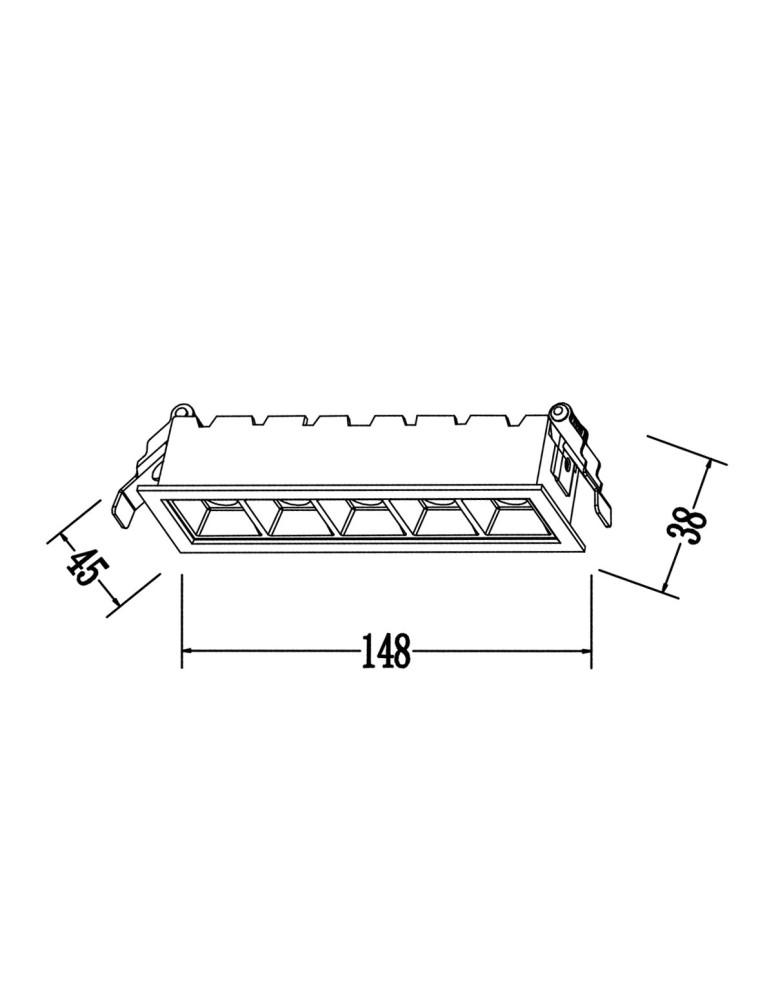Light Prestige Solar oprawa podtynkowa biała LED IP20 LP-0406/5RS WH Light Prestige Solar oprawa podtynkowa biała LED IP20 LP-0406/5RS WH