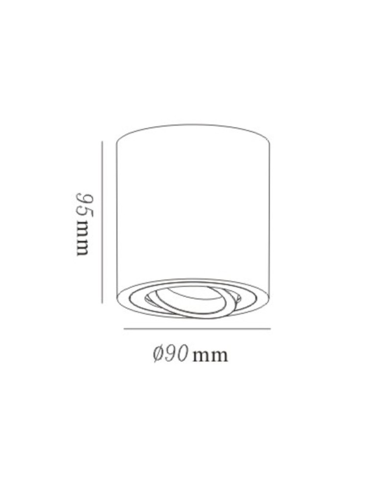 Lampy podtynkowe - oczka - Light Prestige Tulon oprawa natynkowa złota - product kolory-swiatla.pl 5