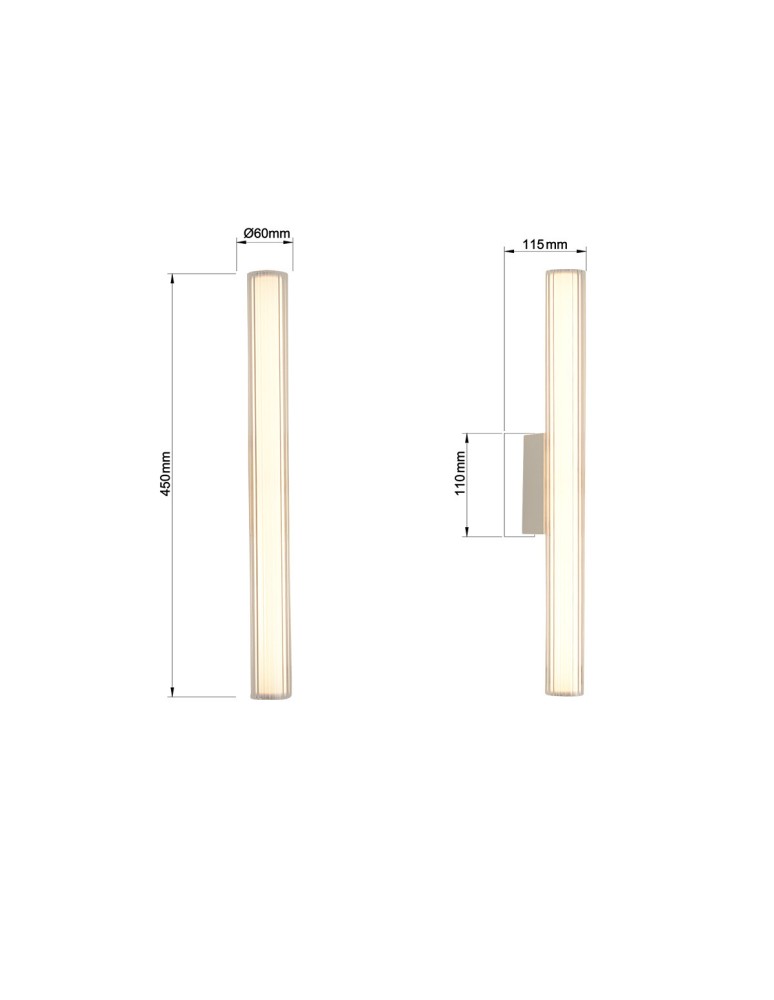 Light Prestige Kinkiet Linea LED CCT IP44 biały LP-0510/1W-45 WH