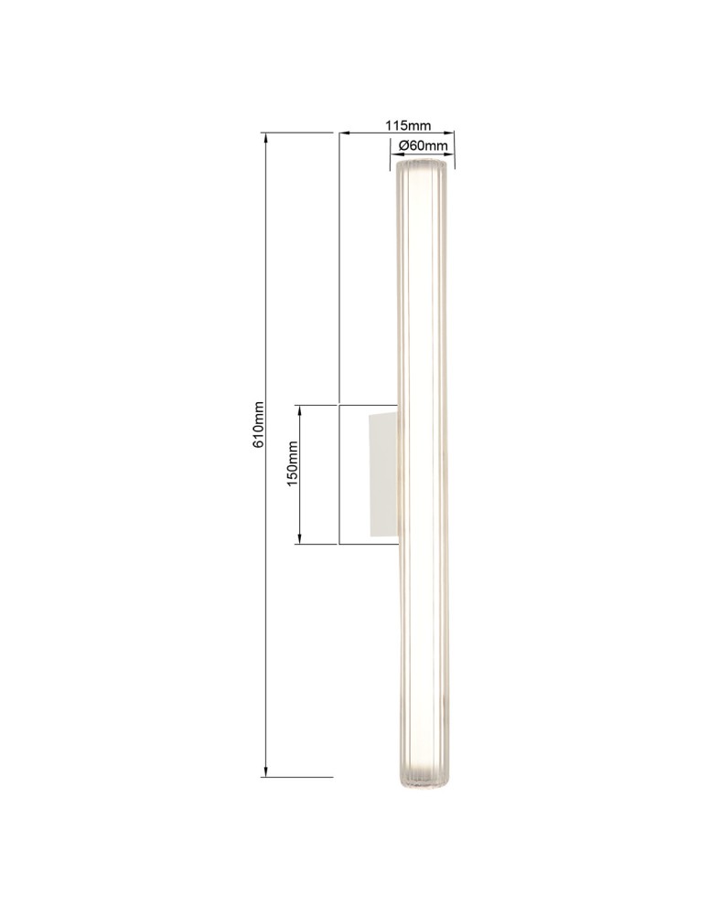 Light Prestige Kinkiet Linea LED CCT IP44 biały LP-0510/1W-61 WH Light Prestige Kinkiet Linea LED CCT IP44 biały LP-0510/1W-61 WH