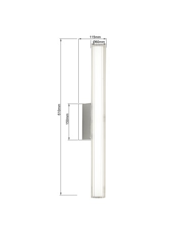 Light Prestige Kinkiet Linea LED CCT IP44 chrom LP-0510/1W-61 CH - product 2