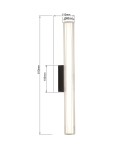 Kinkiety łazienkowe - Light Prestige Kinkiet Linea LED CCT IP44 czarny LP-0510/1W-61 BK - product 2