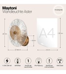 Maytoni Aster Ścienna E14 1x40W Złoty MOD007WL-01G Maytoni Aster Ścienna E14 1x40W Złoty MOD007WL-01G