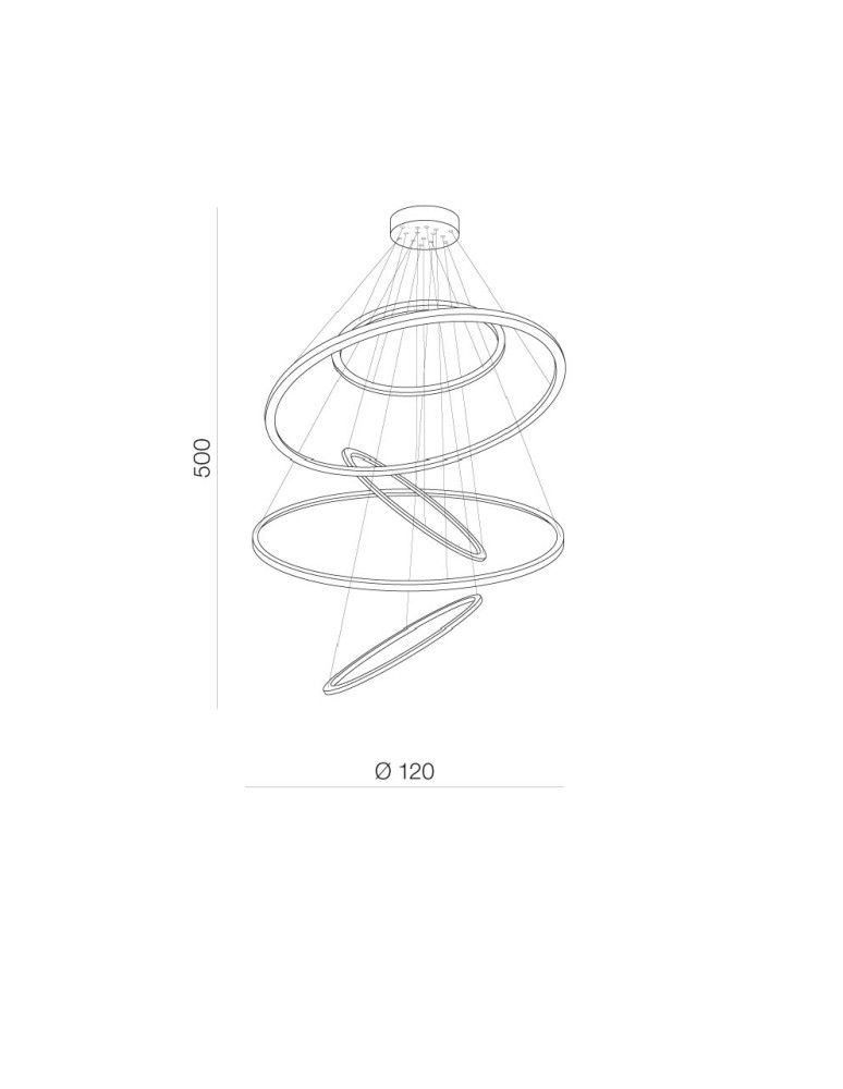 Azzardo WHEEL XXL LED 190W 11400lm 3000K złoty wisząca AZ3138 Azzardo WHEEL XXL LED 190W 11400lm 3000K złoty wisząca AZ3138