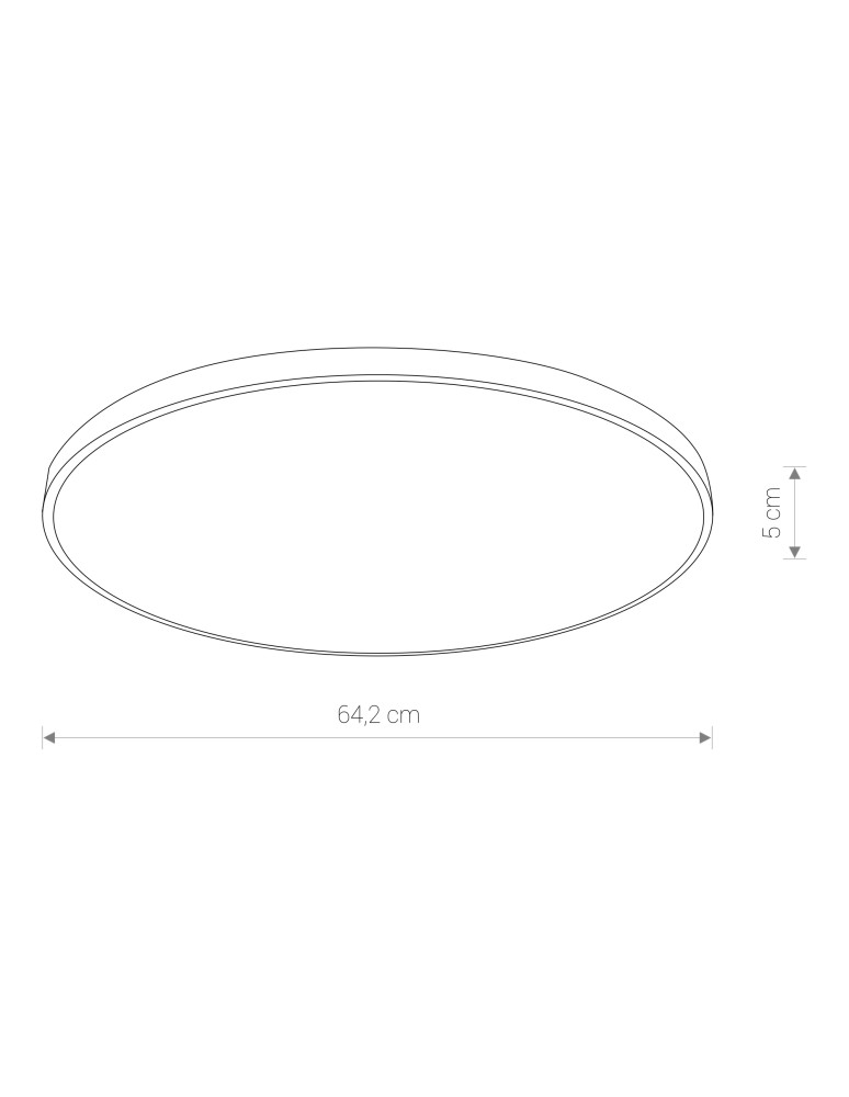 Nowodvorski AGNES ROUND LED Sufitowa Plafon Max moc 64W LED IP44 Biały 8210