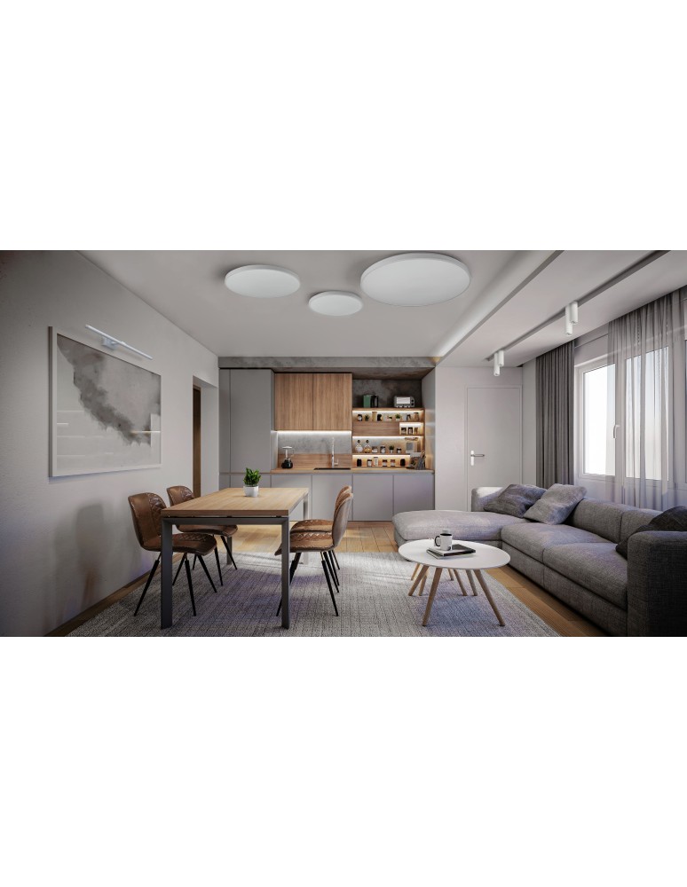 Nowodvorski AGNES ROUND LED Sufitowa Plafon Max moc 64W LED IP44 Biały 8210