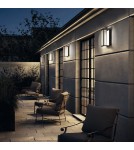 Kinkiety zewnętrzne - Nowodvorski SYMMETRY LED Zewnętrzna Ścienna Natynkowa Max moc 7W LED IP54 Grafitowy 8176 - product 3